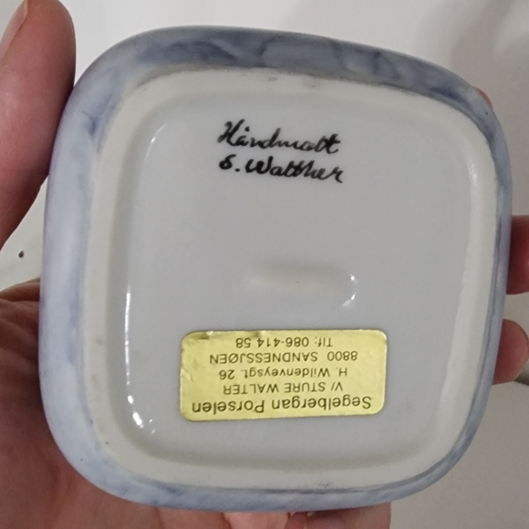 Hand Painted Tea Bag Plate Set - Picture 3 of 6